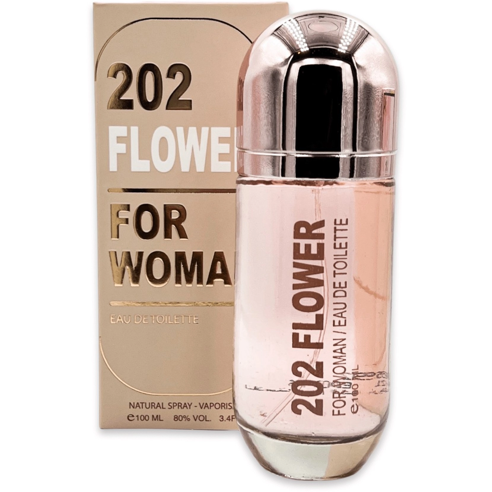 ادکلن زنانه 202 FLOWER (رایحه ادکلن۲۱۲) حجم 100 میلی لیتر